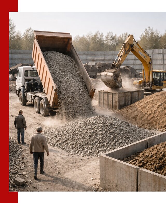 Доставка нерудных материалов с погрузкой и разгрузкой в Борзе