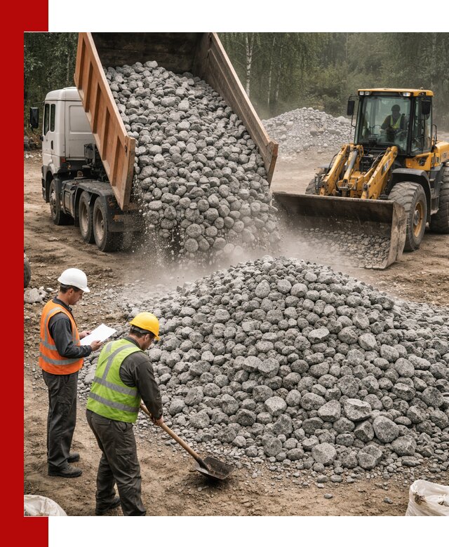 Гранитный щебень фракция 70-150 доставка в Борзе