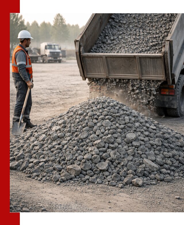 Гранитный щебень фракции 100–201 для строительства в Борзе