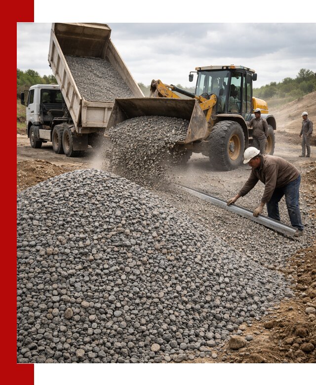 Гравийный щебень фракция 5-20 с доставкой в Борзе