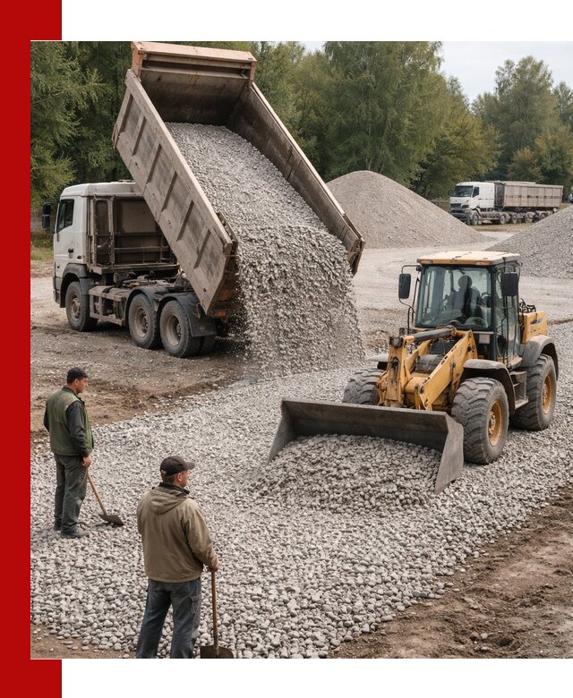 Купить гравийный щебень фракция 20-40 в Борзе с доставкой