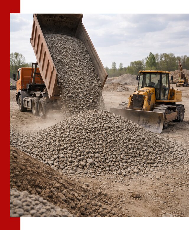 Доставка гравийного щебня фракции 40-70 в Борзе