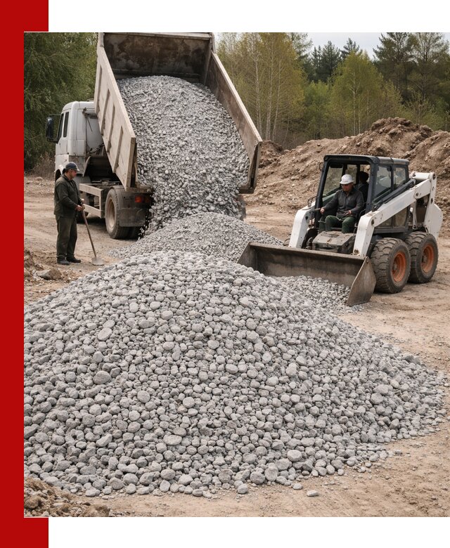 Доставка доломитового щебня в Борзе напрямую от карьера