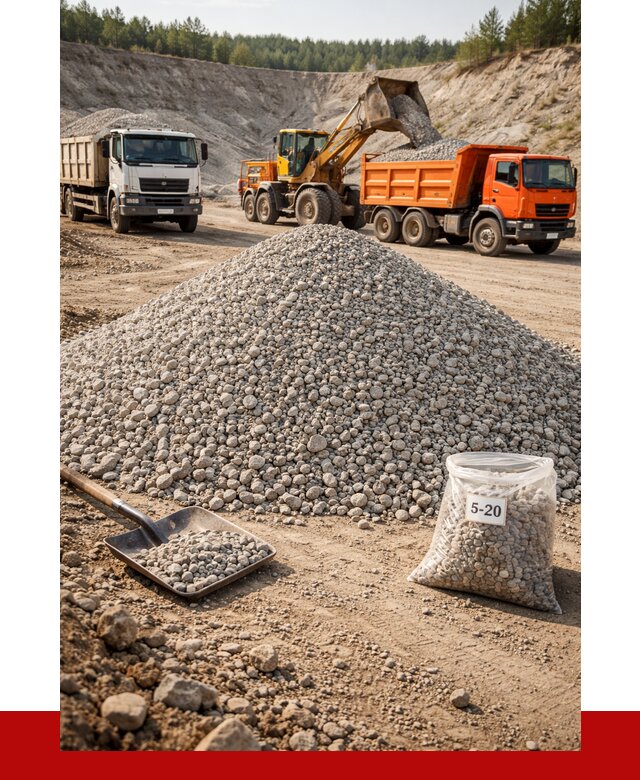 Доломитовый щебень фр. 5-20 в Борзе от 4326 р. | ПРОНЕРУДБря