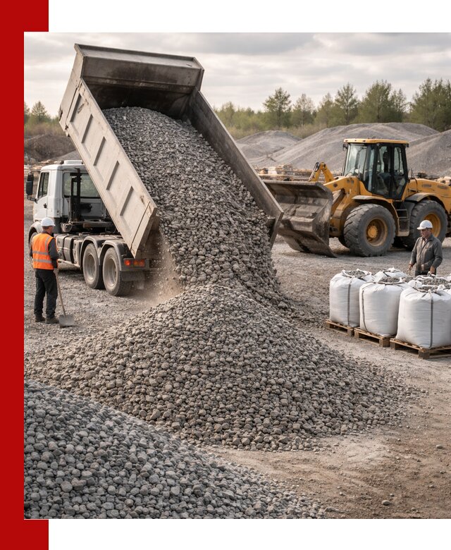 Бетонный щебень фракция 5–20 с доставкой в Борзе