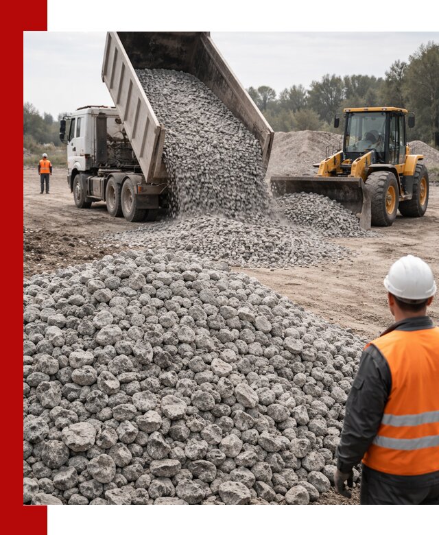 Доставка бетонного щебня фракции 20-40 в Борзе