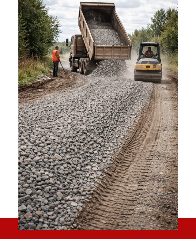 Щебень для отсыпки дороги в Борзе от 2781 р. ПРОНЕРУДБря