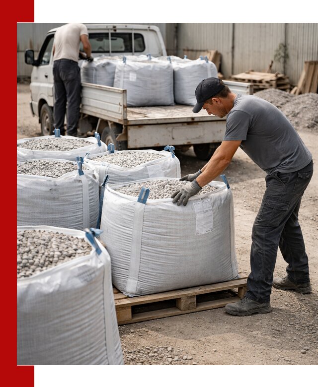 Доставка щебня в мешках по выгодным ценам в Борзе