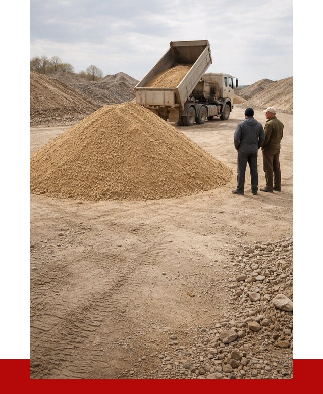 Карьерный песок крупнозернистый в Борзе от 8756 р | ПРОНЕРУДБря