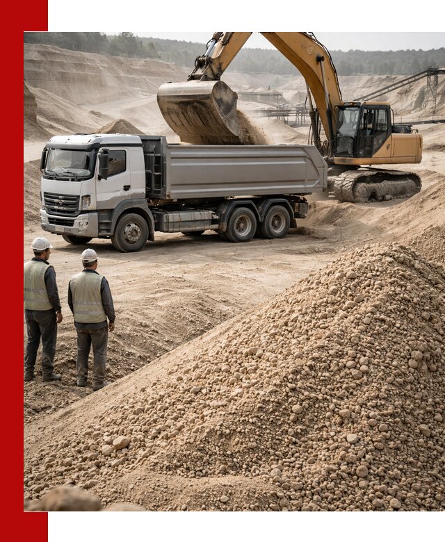 Карьерный крупнозернистый песок с доставкой в Борзе