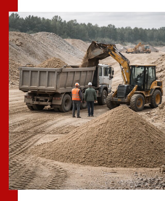 Карьерный среднезернистый песок с доставкой в Борзе