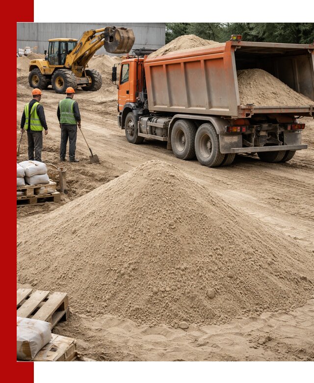 Доставка и продажа мытого речного песка в Борзе
