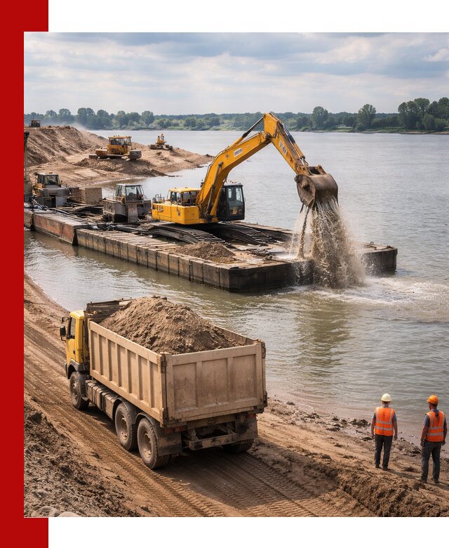 Намывной песок с доставкой в Борзе оптом и в розницу