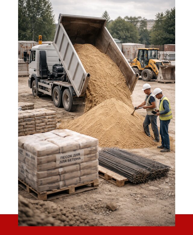 Песок для бетона в Борзе от 2575 р. с доставкой, ПРОНЕРУДБря