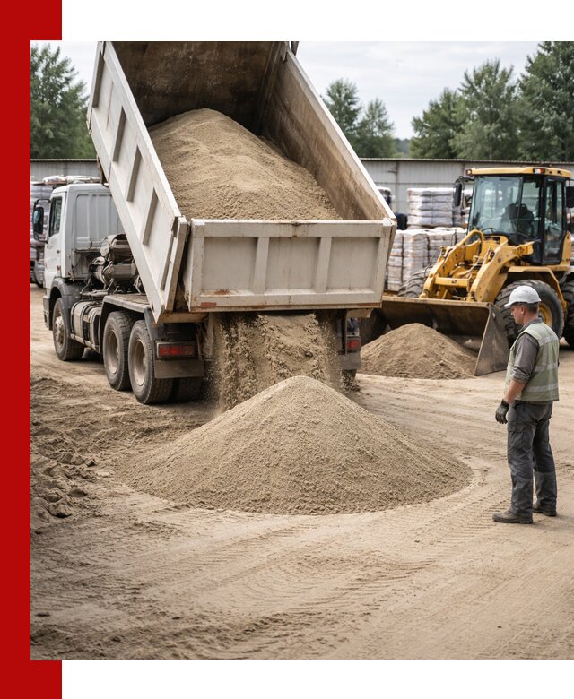 Поставка и доставка песка для бетона в Борзе