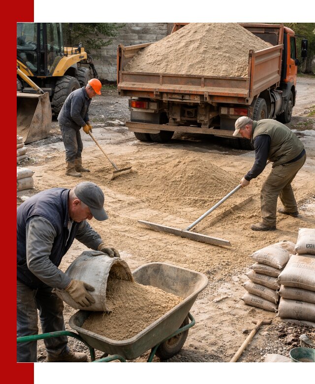 Поставка песка для стяжки в Борзе с быстрой доставкой
