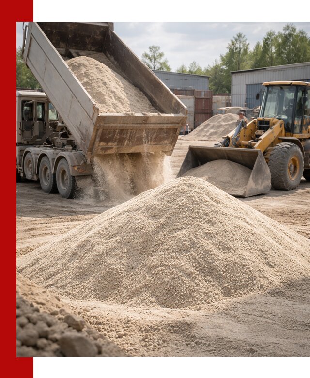 Кварцевый песок с доставкой в Борзе для строительных работ