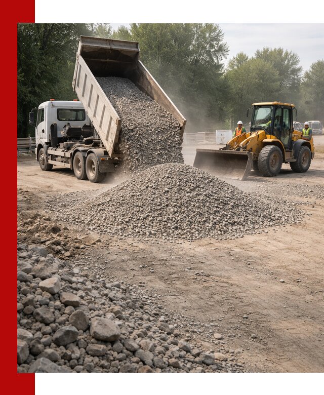 Гравий фракция 5–20 доставка в Борзе оптом и в розницу