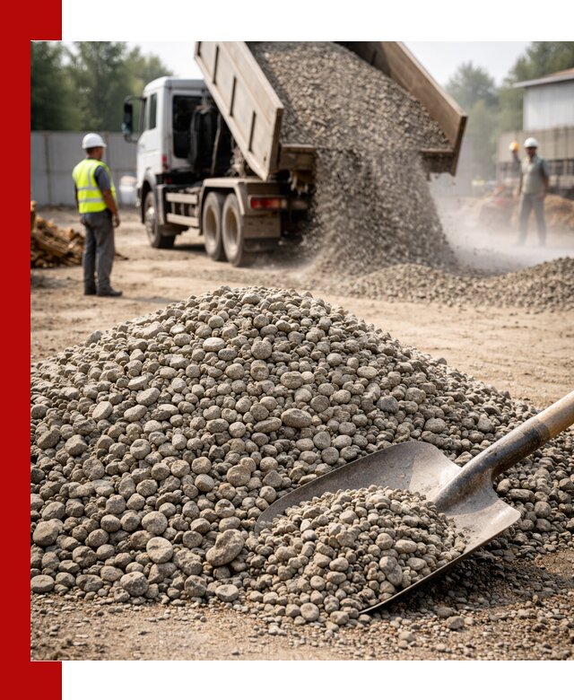 Доставка гравия фракции 20-40 в Борзе с самосвалами