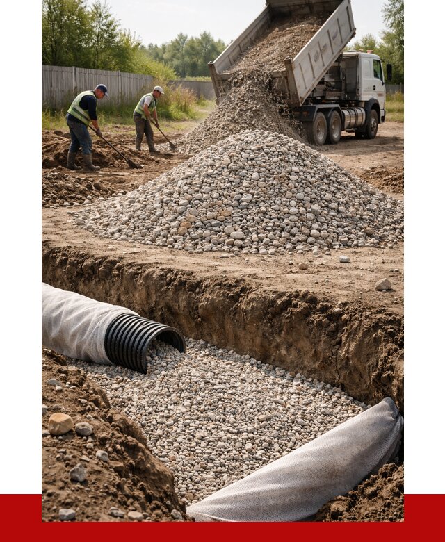 Гравий для дренажа в Борзе от 2266 р., доставка ПРОНЕРУДБря