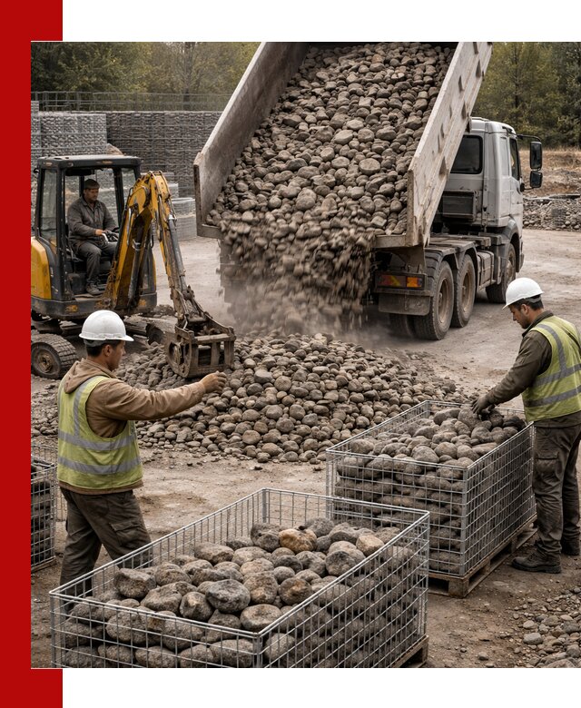 Камень для габионов фракция 100–201 в Борзе