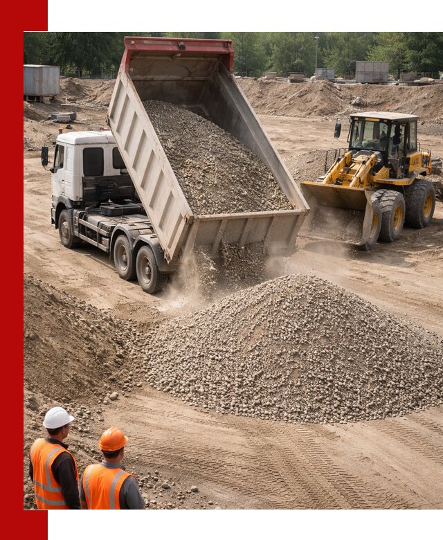 Щебень с песком (ЩГПС С2) с доставкой в Борзе