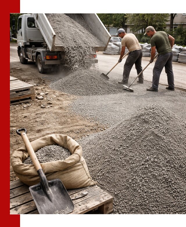 Отсев для тротуарной плитки в Борзе — доставка и укладка