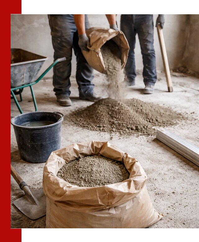 Доставка сухой смеси для стяжки в Борзе