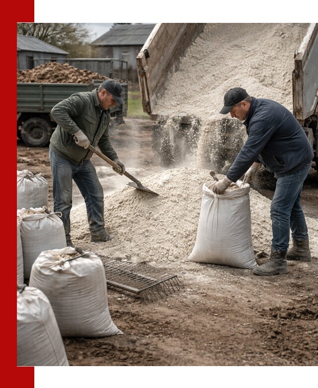 Доставка извести пушонки в Борзе оптом и мелким оптом