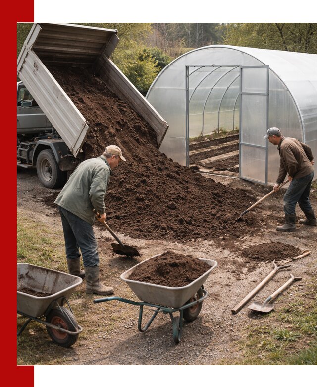 Грунт для теплицы с доставкой в Борзе — плодородный субстрат под растения