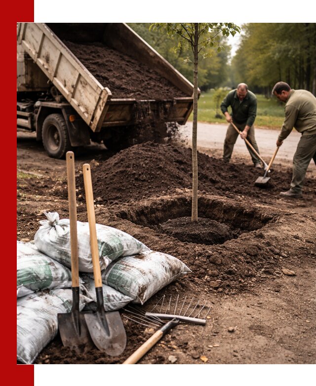 Грунт для посадки деревьев в Борзе — доставка и подготовка почвы