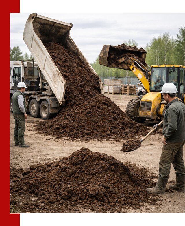 Доставка торфа оптом и в мешках в Борзе