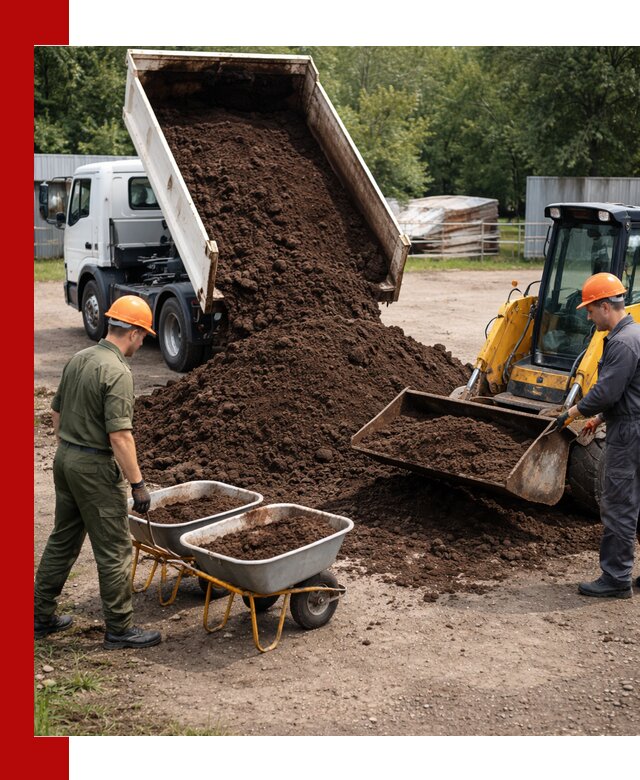 Доставка торфо-земляной смеси в Борзе для огорода и ландшафта