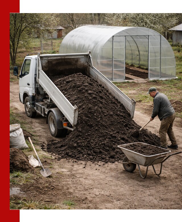 Чернозем для теплицы с доставкой в Борзе