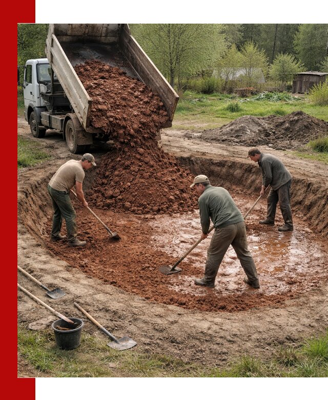 Купить качественную глину для пруда в Борзе