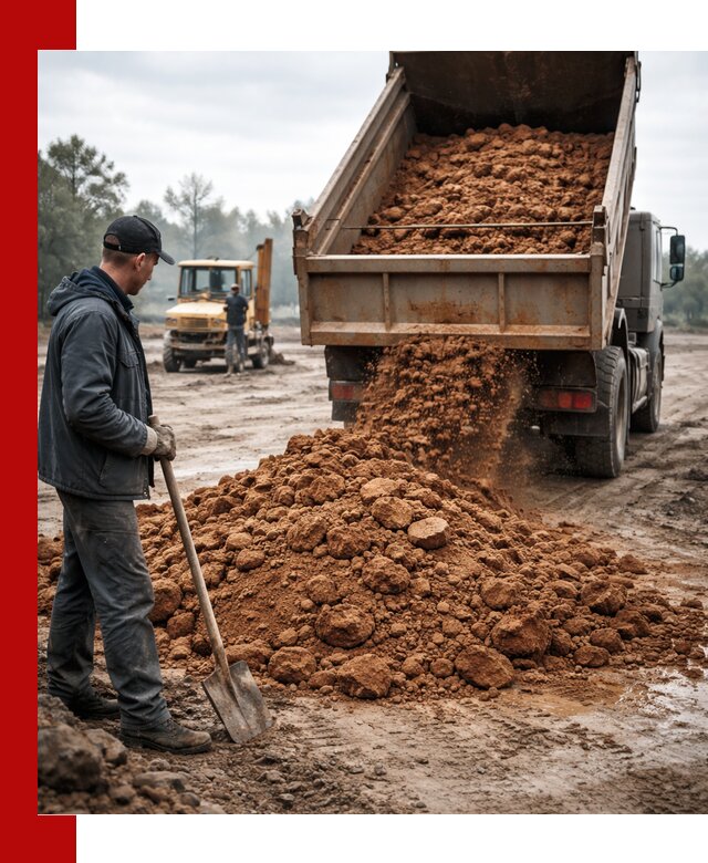 Глина для засыпки в Борзе с доставкой самосвалами
