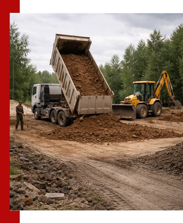 Доставка суглинка самосвалами в Борзе подсыпка и планировка