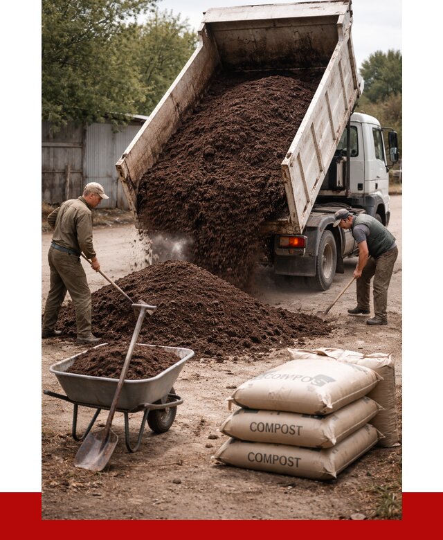 Купить компост в Борзе от 4326 р. за куб с доставкой | ПРОНЕРУДБря