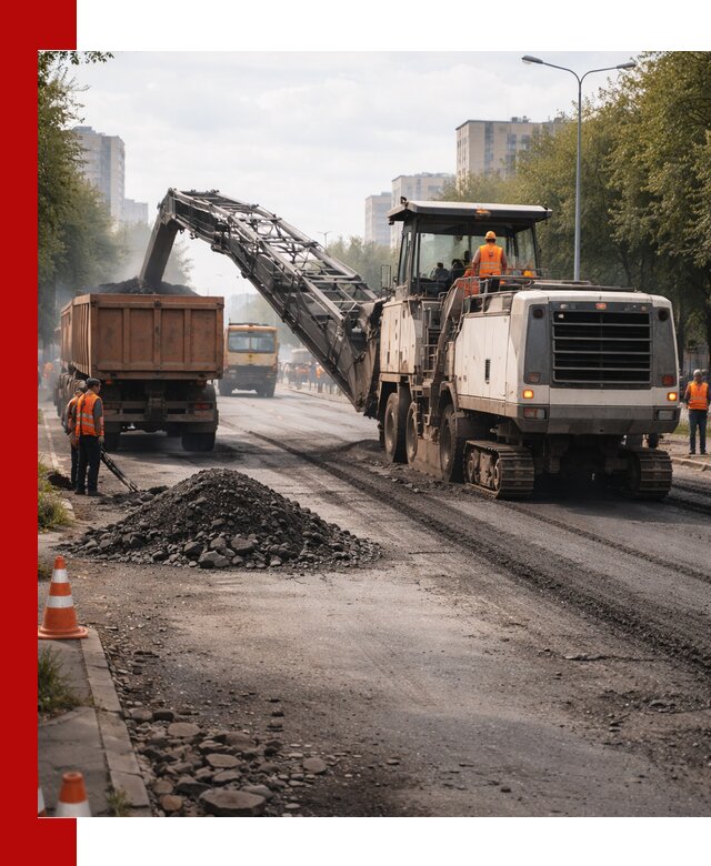 Фрезерованный асфальт в Борзе — удаление и вывоз старого покрытия