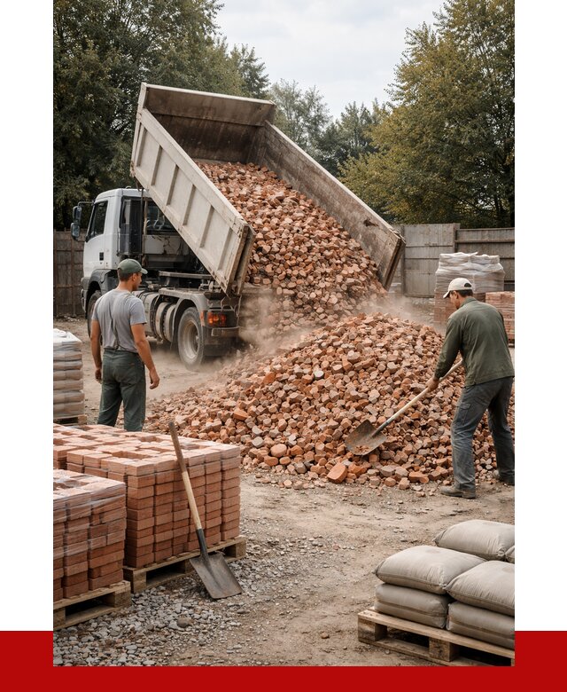 Бой кирпича в Борзе с доставкой от 4326 руб/куб | ПРОНЕРУДБря