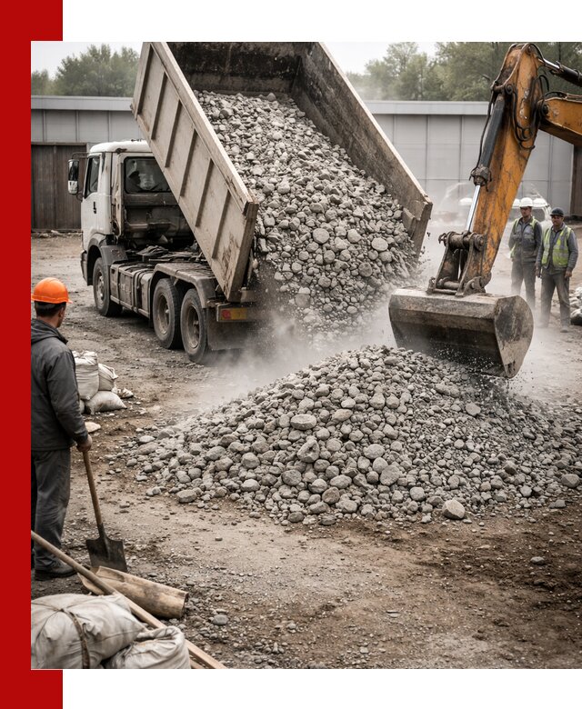 Доставка дробленого бетона в Борзе оптом и в розницу