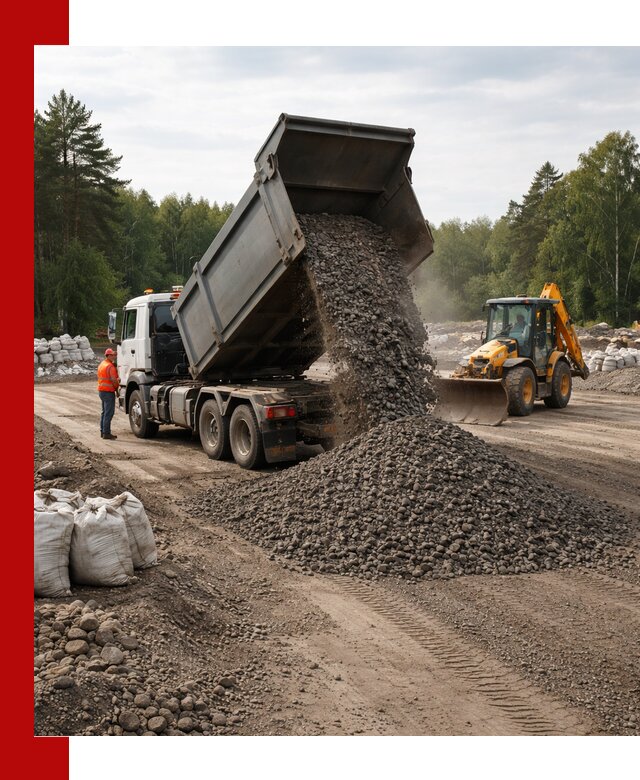 Доставка дробленого асфальта в Борзе для дорожных работ