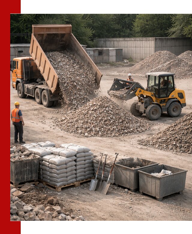 Вторичные материалы для отсыпки в Борзе — поставка и доставка