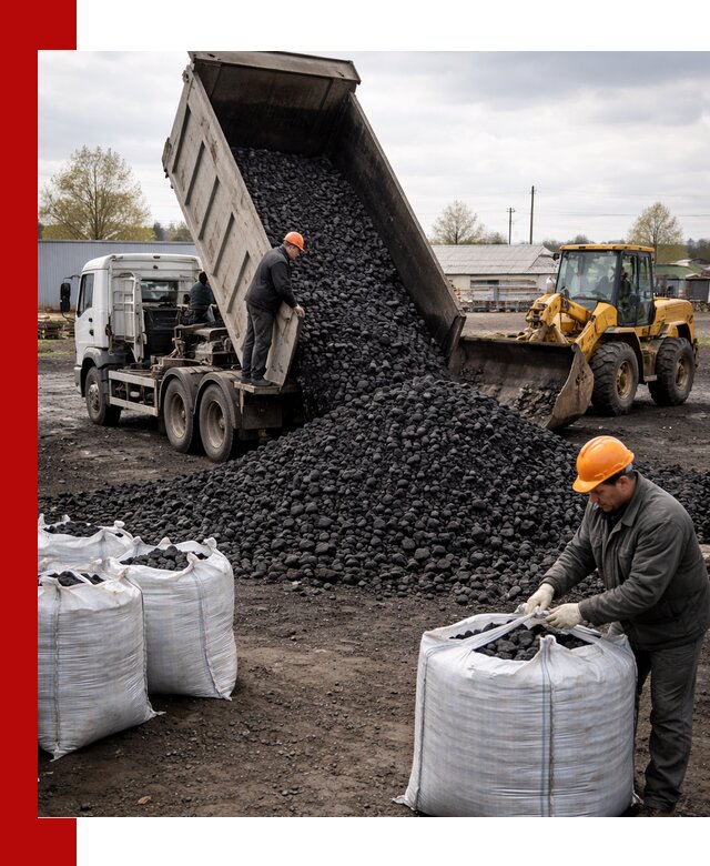 Доставка каменного угля в Борзе оптом и в розницу