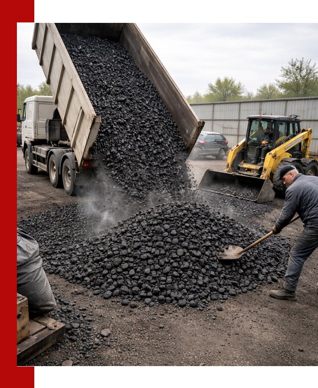 Доставка угля орех в Борзе оптом и в розницу