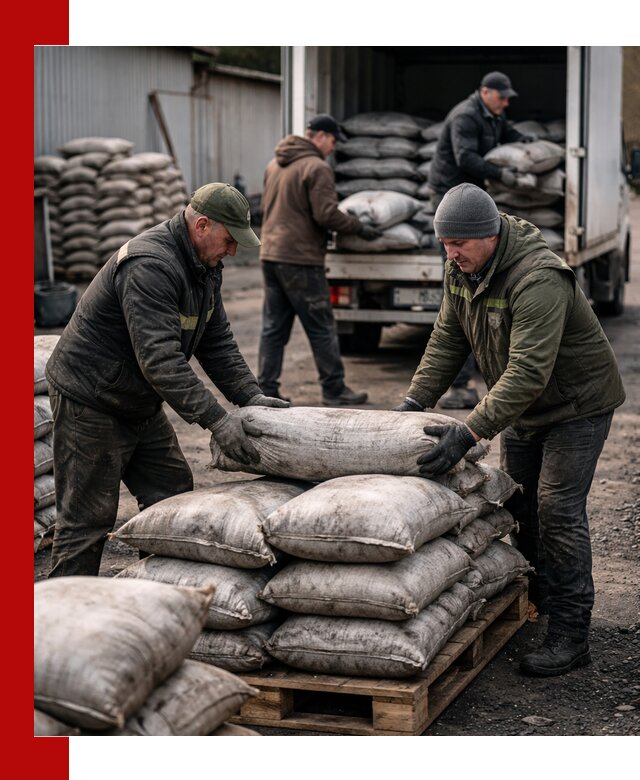 Доставка угля в мешках по выгодным ценам в Борзе