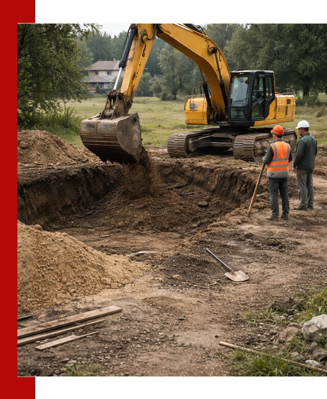Рытье котлована под фундамент в Борзе (быстро и недорого)