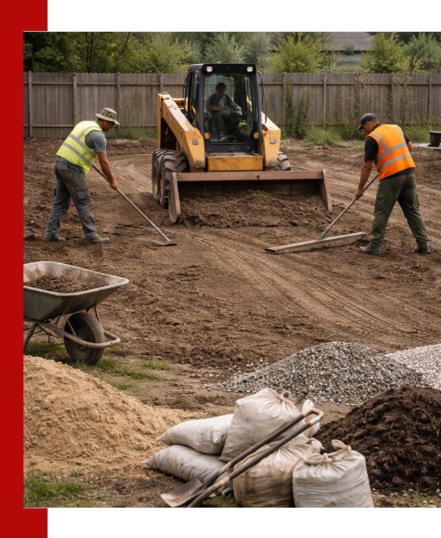 Выравнивание участка под строительство и благоустройство в Борзе